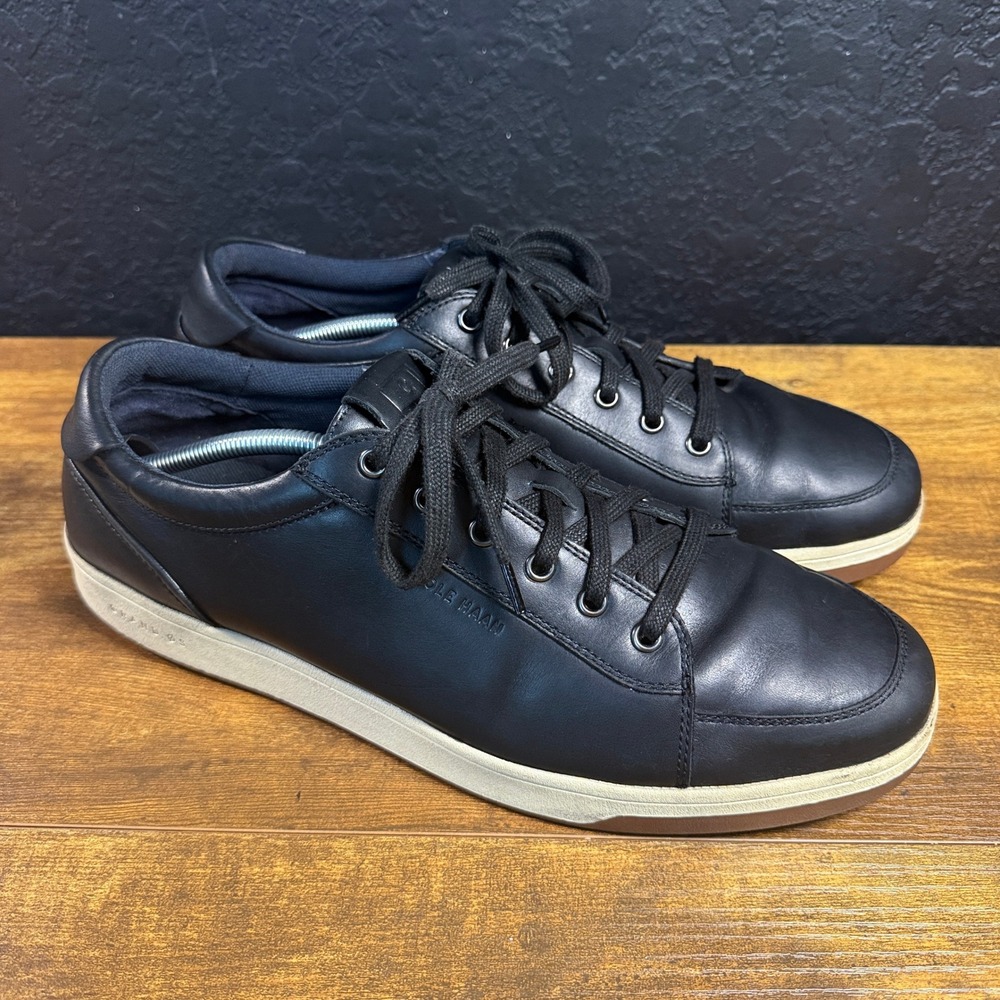 Cole Haan Grand Crosscourt C31539 Black Leather Sneakers Mens Size 13 M